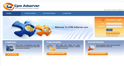 Desktop Screenshot of cpmadserver.com